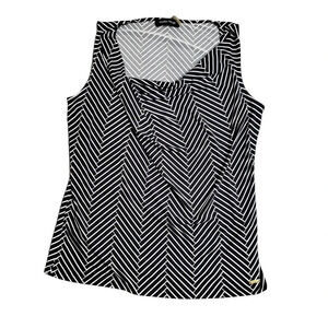 Ivanka Trump Stroped Cowl Neck Top